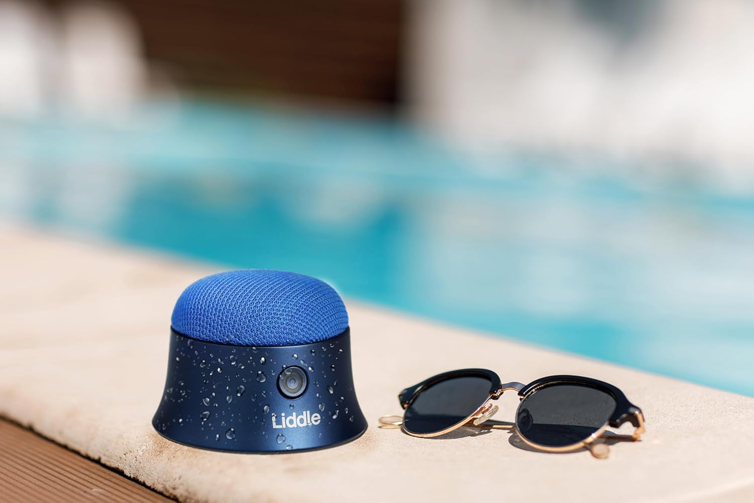 Magnetic Liddle Speaker - Magsafe Compatible for Iphone 12/13/14/15/16, Wall Mount Mini Bluetooth Speaker, Blue